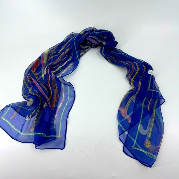Silk Blend Scattered Cane Scarf ( Viscosa / silk )
19x64 - Picture 2 of 10